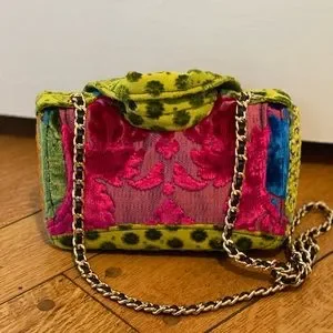 Moschino green deals velvet bag